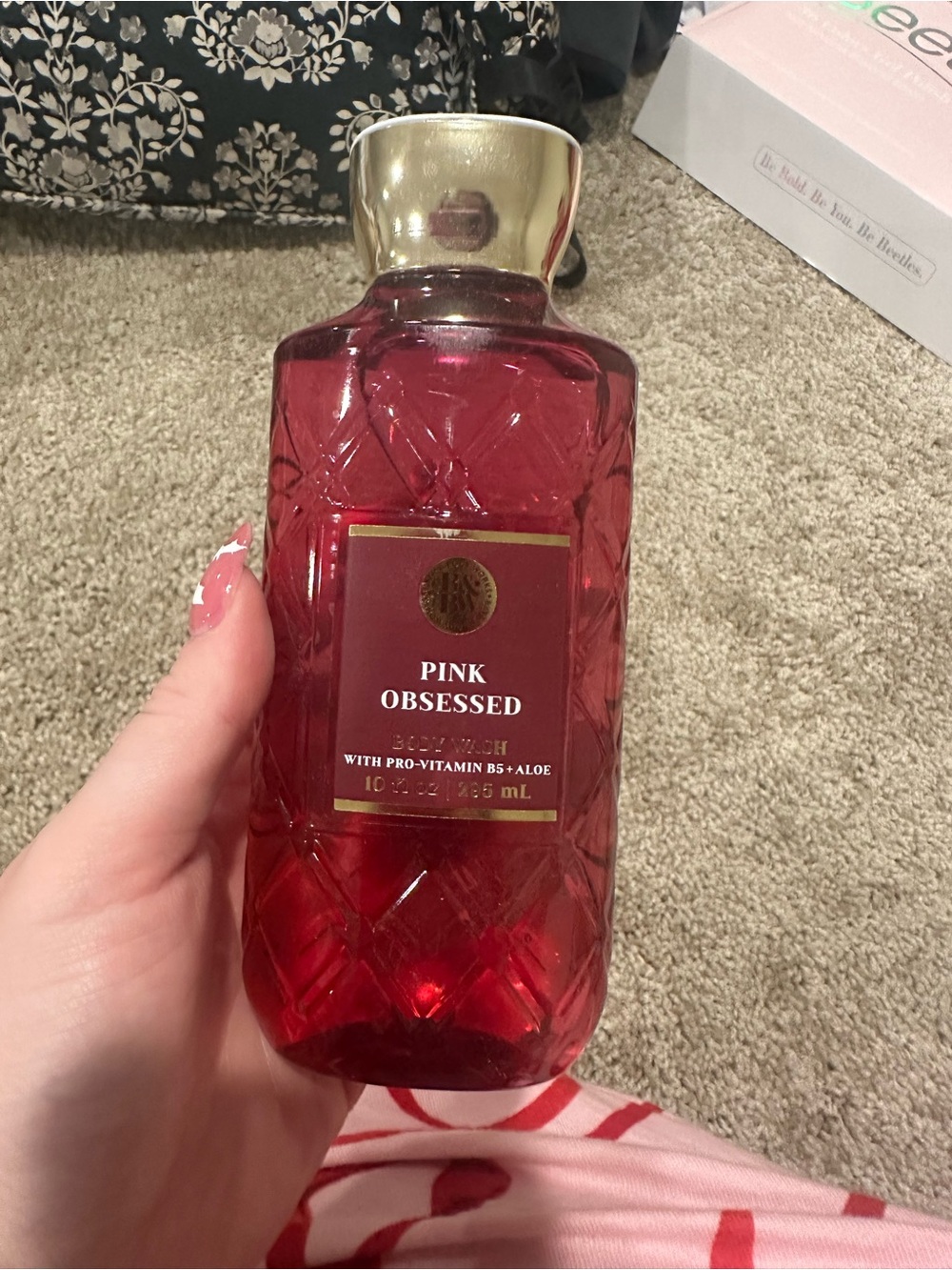 Bath & Body Works Pink Obsessed Body Wash - Pink, Gold Cap